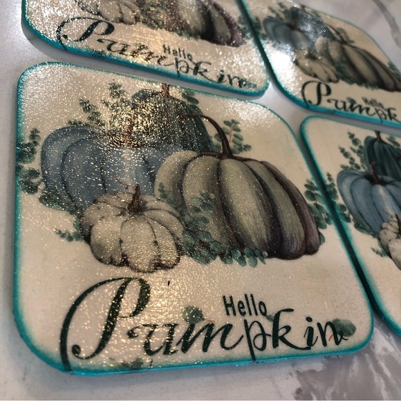 NEW! Farmhouse wood beverage coasters - Picture 3 of 6